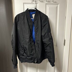 GAP Black and Blue Bomber Jacket